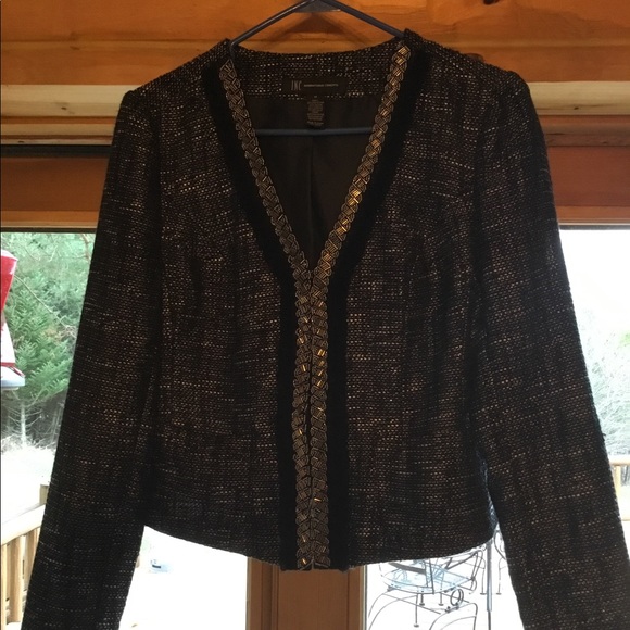 INC Embellished Cropped Jacket - Picture 1 of 4